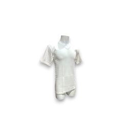 Intissimopiú uomo art. 859 maglia a mezza manica lana e cotone con scollo a 'V'