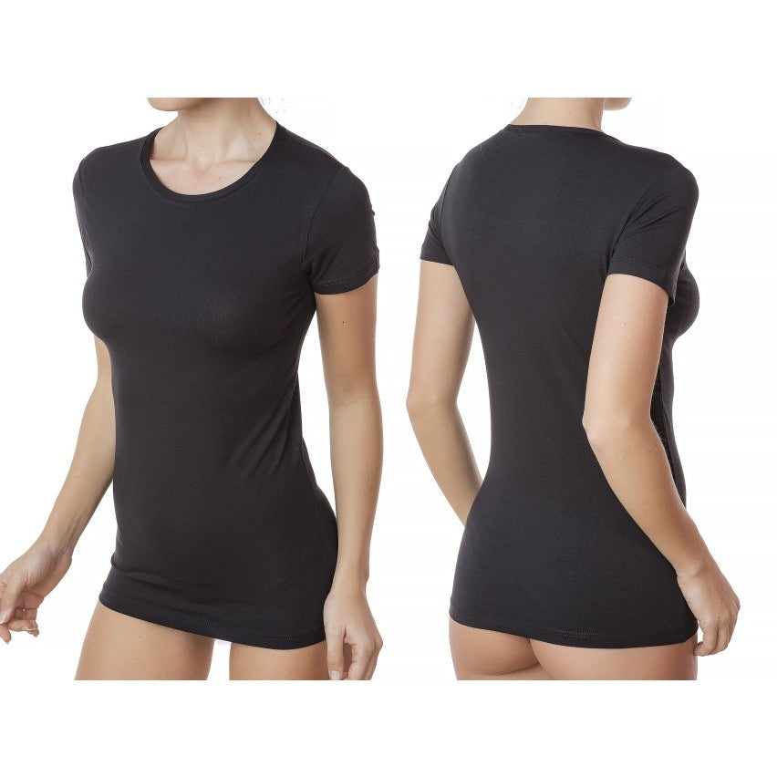T-shirt Jadea Girocollo Donna Art. 4180 in Cotone Elasticizzato