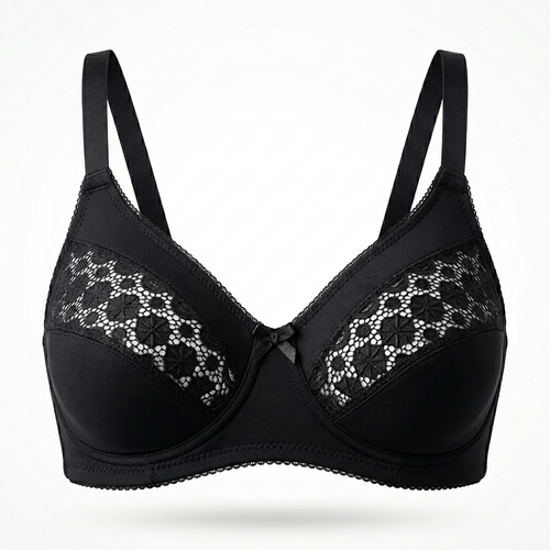 Reggiseno SièLei Art. 93 – In Cotone con Pizzo, Senza Ferretto